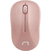 Natec Toucan, Beidhändig, Optisch, RF Wireless, 1600 DPI, Pink, Weiß