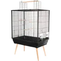 Zolux Neo JILI H80 Vogelkäfig, schwarz