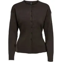 ONLY Strickjacke "ONLLUCY LS O-NECK CARDIGAN EX KNT" Materialmix, regular fit, Rundhals
