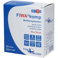 Fink & Walter GmbH Mullkompressen 10x10 cm steril 8fach 25X2 St