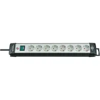 Brennenstuhl -Line Steckdosenleiste 8-fach schwarz/lichtgrau 3m H05VV-F 3G1,5, 1951580100