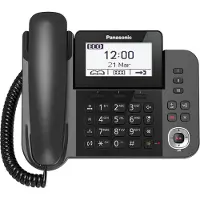 Panasonic KX-TGF320E, DECT, Schwarz, LCD, AAA, 1,88 - 1,9 Hz, Wall/Desk