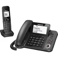 Panasonic KX-TGF320E, DECT, Schwarz, LCD, AAA, 1,88 - 1,9 Hz, Wall/Desk