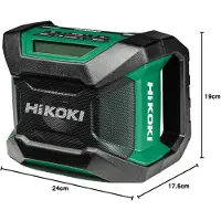 HiKOKI Akku-Baustellenradio 18 V, mit Bluetooth und DAB+/FM
