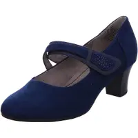 Jana Pumps, Absatz bis 65 mm in blau, Gr. 40