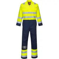 Portwest BIZ7 Warnschutz Anti-Static Bizflame Pro Overall Yellow/Navy Gr. XL