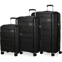 American Tourister Skymax - Set mit 3 Koffern, schwarz