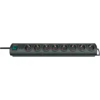 Brennenstuhl Primera-Line Steckdosenleiste 8-fach schwarz 2m H05VV-F 3G1,5, 1153300128