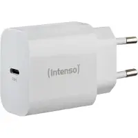 Intenso Power Adapter W20C, 20W, USB-C Anschluss, weiß, Drinnen, AC, 12 V, Weiß