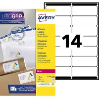 Avery Adressetiketten L7163-250 Weiss A4 3500 Etiketten
