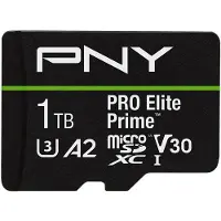 PNY PRO Elite Prime, 1 TB, MicroSDXC, Klasse 10, UHS-I, 200 MB/s, 150 MB/s
