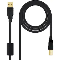 Nanocable 10.01.1205 USB Kabel 5 m USB 2.0 USB A USB B Schwarz