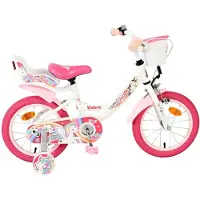 Volare Unicorn Kinderfahrrad 14 Zoll, Weiß