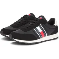 Tommy Hilfiger 8721221838655, Männlich, Erwachsener, Modische Sneakers, Schwarz, Schnürverschluss, Rundzeh
