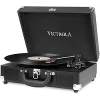 Victrola Journey Turntable mit BT und eingebauten Lautsprechern schwarz