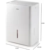 Domo DO344DH Luftentfeuchter 25 m² Weiß (DO344DH)