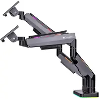 Thermaltake Tt Dual RGB Gaming Monitor Arm Black