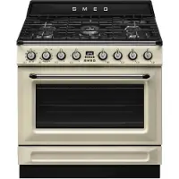 Smeg Tr90gm 90 Cm Gasherd Mit Backofen 5 Brennern