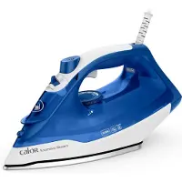 Calor Express, Dampfbügeleisen, Keramik-Bügelsohle, 130 g/min, Blau, Weiß, 40 g/min, Eingebaut