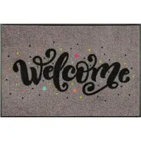 Wash & dry Fussmatte 50 x 75 cm Motiv WELCOME CONFETTI
