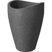 Scheurich Pflanzgefäß 'Wave Globe high' schwarz granit, ca. Ø 39 x H 54 cm