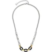 Leonardo Damen-Kette Edelstahl Onyx Leonardo Mehrfarbig