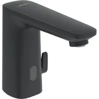 Hansa HANSAELECTRA Waschtischbatterie, 3 V, Bluetooth, Ausladung 117mm, Matt-Schwarz, 9210221933