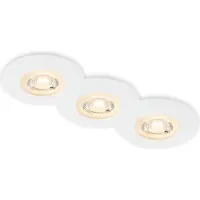 Briloner LED Einbauleuchten, weiß-matt, IP65, 3xLED/5W