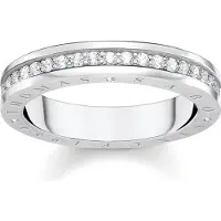 Thomas Sabo Ring mit weissen Steinen silber