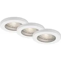Briloner LED Einbauleuchten 3er Set GU10 IP65 5 W weiß Metall-Kunststoff