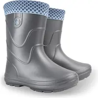 Demar VIBES KINDER GUMMISTIEFEL ISOLIERTE LEICHTE REGENSTIEFEL Größe: 32/33, Herstellerfarbe: Grau