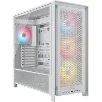Corsair FRAME 5000D RS ARGB, Midi Tower, PC, Weiß, ATX, EATX, micro ATX, Mini-ITX, Kunststoff, Stahl, Gehärtetes Glas, Gaming