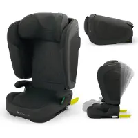 Kinderkraft UNITY 2 Kindersitz 15–36 kg i-Size, höhenverstellbar, ISOFIX & Gurtbefestigung, Seitenaufprallschutz, Getränkehalter, schwarz