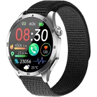 Knauermann Gesundheitssmartwatch mit Telefonfunktion, EKG, HRV, SOS und Schlafapnoe-Überwachung