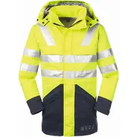 Runnex 4PROTECT Multinorm-Warn-Wetterschutz-Jacke EDMONTON leuchtgelb/navy XL
