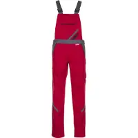 Planam Highline Damen Latzhose rot/schiefer/schwarz 40