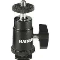 Kaiser Kugelgelenk HS mit Aufsteckfuß und 1/4"