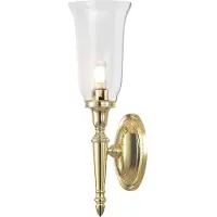 Elstead Lighting Elstead Dryden LED Wandleuchte G9 41cm Poliertes Messing IP44