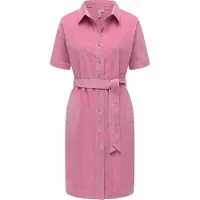 Ragwear Cordkleid "Rozyna Cordy YOUMODO" Eingrifftaschen Kurzärmliges Kordkleid mit Hemdkragen