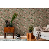 Living Walls Vliestapete "Drawn Into Nature florale Tapete Mustertapete Pflanzen Natur" matt strukturiert Vliestapete Blätter für Schlafzimmer Küche Wohnzimmer Floral Design