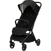 Novi Baby Sunny Smart Buggy – ab Geburt bis 22 kg – flach verstellbar – 5-Punkt-Gurt – Summerseat – große Sonnenhaube – Einkaufskorb – Black