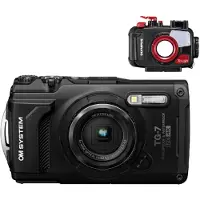 OM SYSTEM Tough TG-7 schwarz Tauchkit