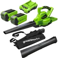 Greenworks Laubbläser | grün/schwarz