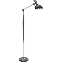 Beliani LED-Stehlampe Silber Metall und Kunststoff 169 cm Dimmbar CCT Verstellbarer Arm und Schirm Moderne Beleuchtung Bogenlampe Heim Büro