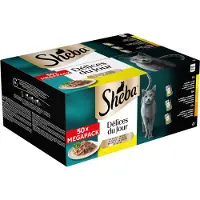 Sheba Delices du Jour - Geflügel - Mega Pack - 50 x 50 g