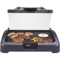 Beper 90.871 Elektrischer Tischgrill, 2200 Watt, Thermostat