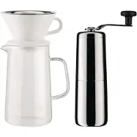 Alessi Kaffeemacher Set Slow Coffee Edelstahl (4-teilig)