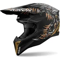Airoh Wraaap Cyborg Crosshelm unisex Futter schwarz matt, L