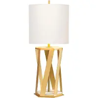 Elstead Lighting Tischleuchte, Messing, Marmor, H 87 cm