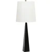Elstead Lighting Tischleuchte, Stahl, Schwarz Weiß, H 79 cm